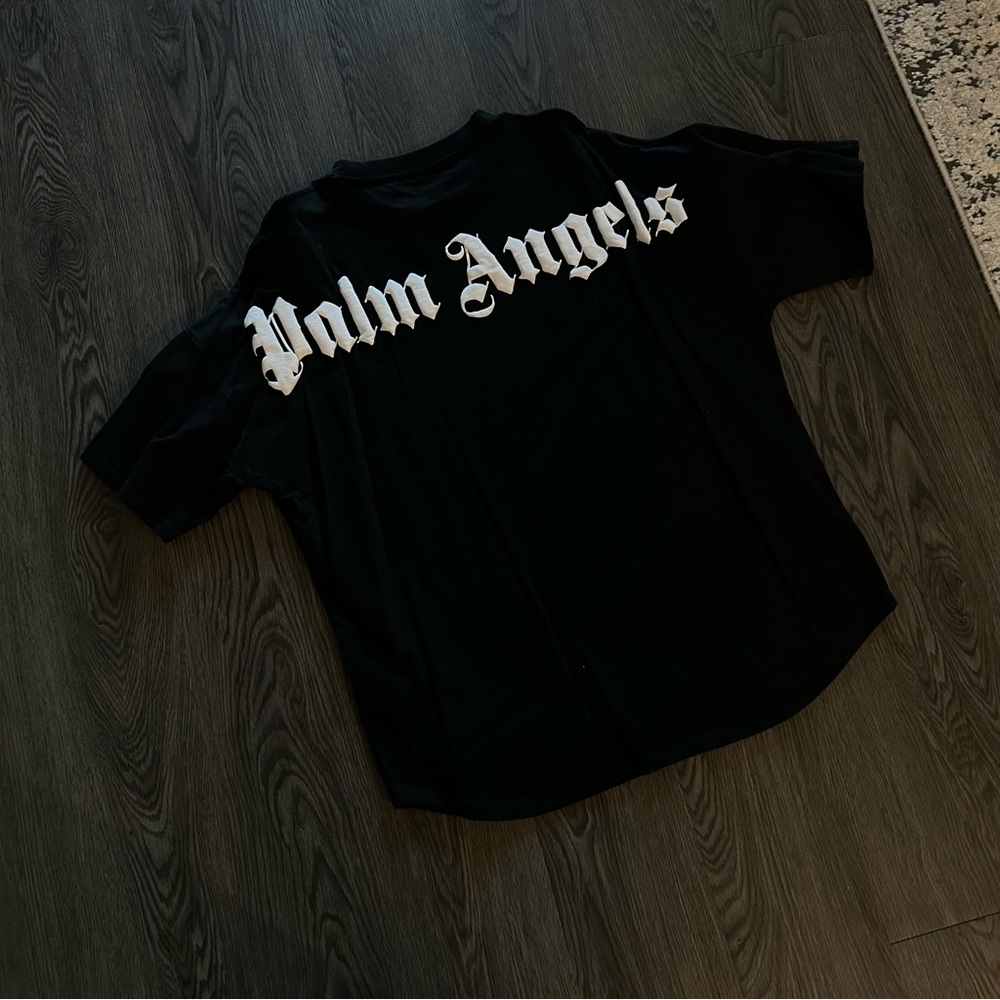 Black Logo Tee Shirt ‘Palm Angels’